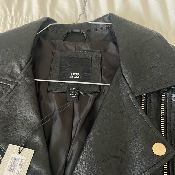 River Island Leather Jacket - Picture 4 of 6